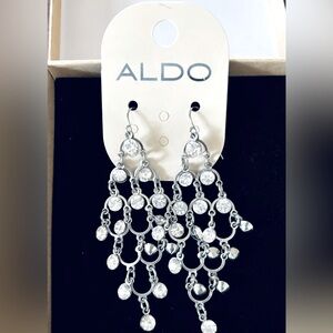 Brand new.  Never worn.  Chandelier earrings by Aldo.